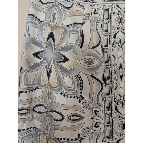 White House Black Market Pencil Skirt Womens 4 Studded Floral Career Classic - Picture 2 of 9